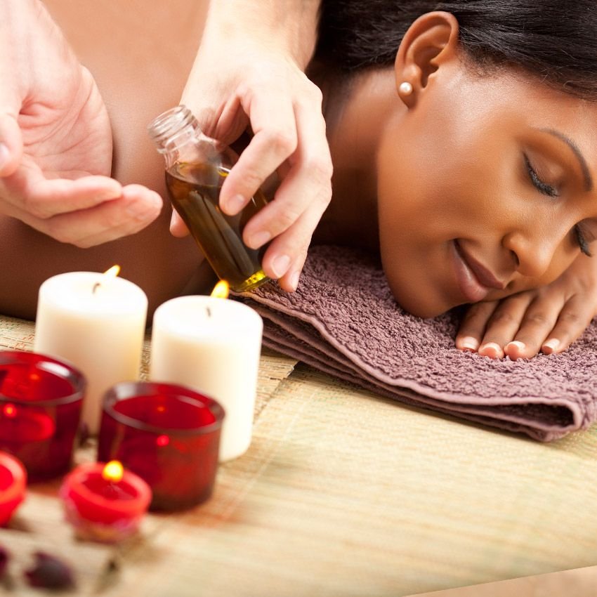 Aromatherapy massage with aromatic oils at a spa in Mahadevapura, Bengaluru